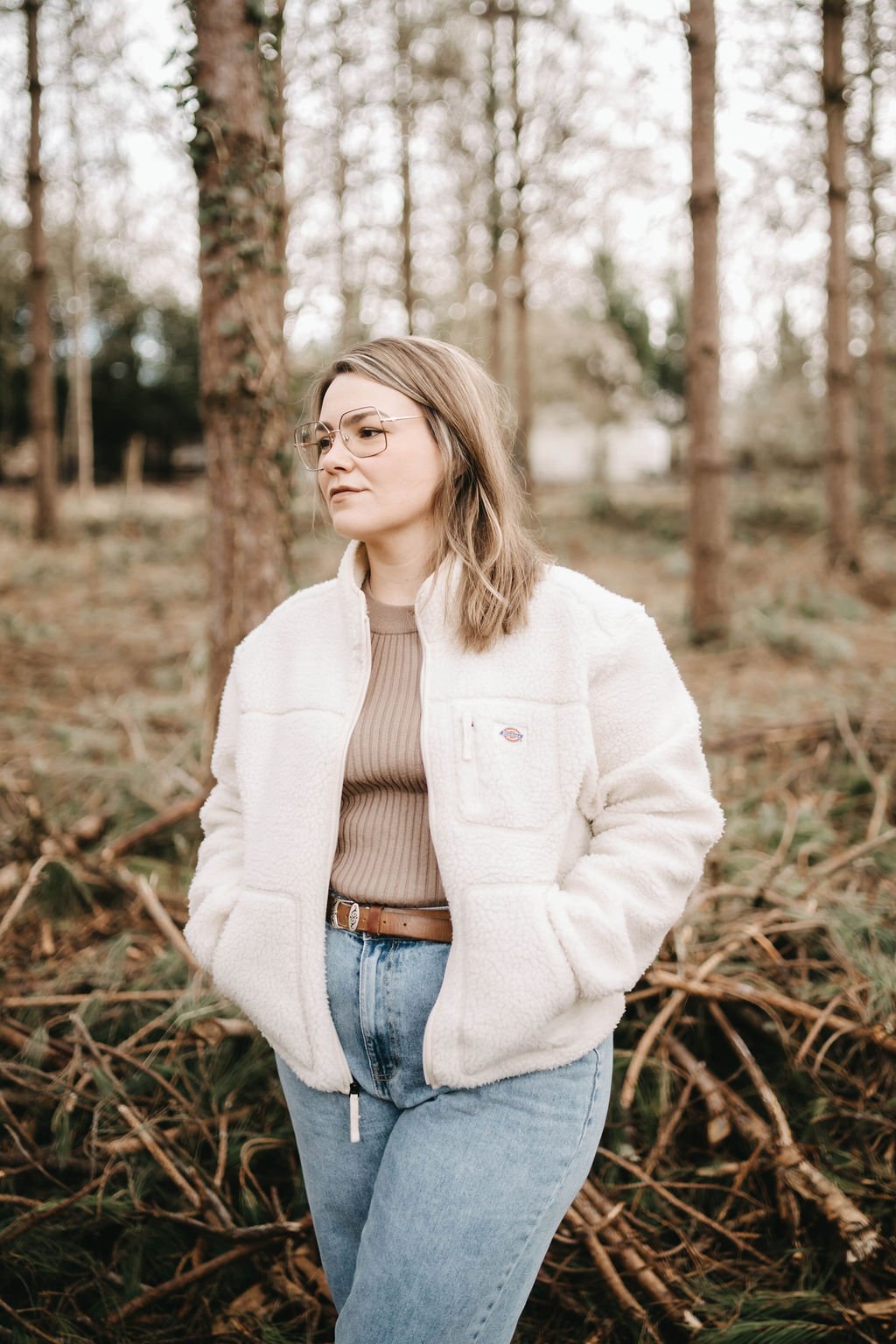 portrait photographe femme foret nature